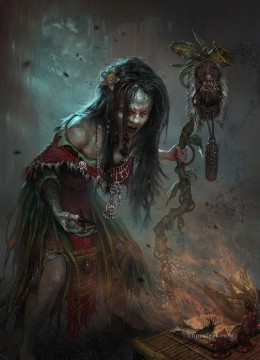 Witch Painting - Art Andrei Pervukhin Mamalarang sybil